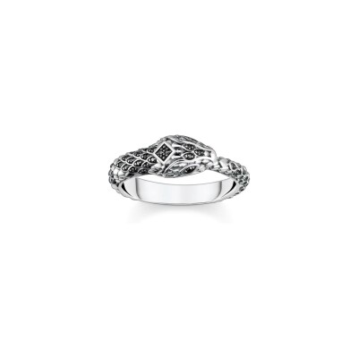 Bague Thomas Sabo Sterling Silver en argent et PVD, taille 56